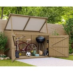 Coffre De Jardin En Bois Traité 28mm 2000L LARGO Blanc - Gardy Shelter 12 Coffre De Jardin En Bois Traité 28mm 2000L LARGO Blanc - Gardy Shelter -Nesling Magasin coffre de jardin en bois traite 28mm 2000l largo blanc gardy shelter 4