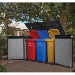 Coffre De Jardin En Résine Brossée Brossium 2100L - Keter -Nesling Magasin coffre de jardin en resine brossee brossium 2100l keter 3