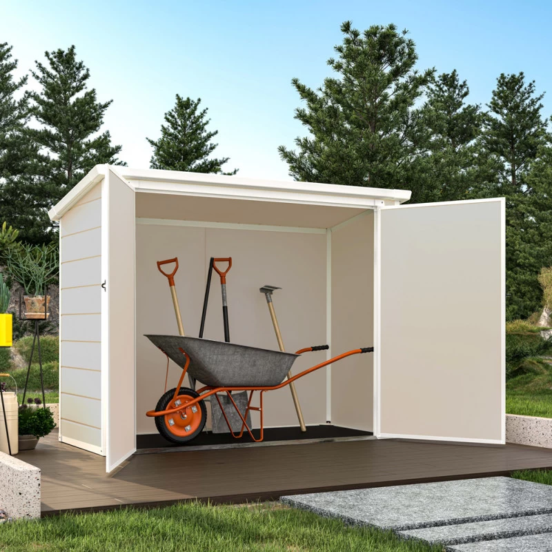 Coffre De Jardin En Résine - Cache Poubelles Beige 1,79m² JOBU 3 Coffre De Jardin En Résine - Cache Poubelles Beige 1,79m² JOBU