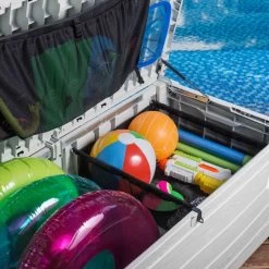 Coffre De Piscine En Résine Blanc 455L Pool Box – Keter -Nesling Magasin coffre de piscine en resine blanc 455l pool box keter 4