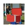 Coffre De Rangement En Métal Rouge 1000L Patio Box 1,46m² TRIMETALS