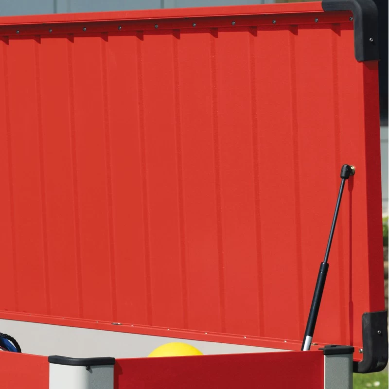 Coffre De Rangement En Métal Rouge 1000L Patio Box 1,46m² TRIMETALS 7 Coffre De Rangement En Métal Rouge 1000L Patio Box 1,46m² TRIMETALS – Image 5