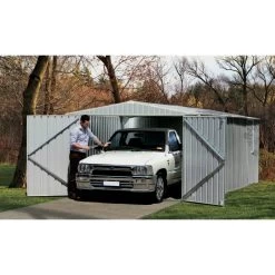 Garage 13,50m² En Acier Galvanisé Finition Zincalume Gris Melton - Absco 10 Garage 13,50m² En Acier Galvanisé Finition Zincalume Gris Melton - Absco -Nesling Magasin garage 1350m en metal melton finition zincalume absco 3