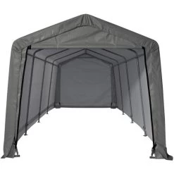 Garage Démontable 18,3m² En Acier Et Polyéthylène Gris – Shelter Logic 10 Garage Démontable 18,3m² En Acier Et Polyéthylène Gris – Shelter Logic -Nesling Magasin garage demontable 183m en acier et polyethylene gris shelter logic 2