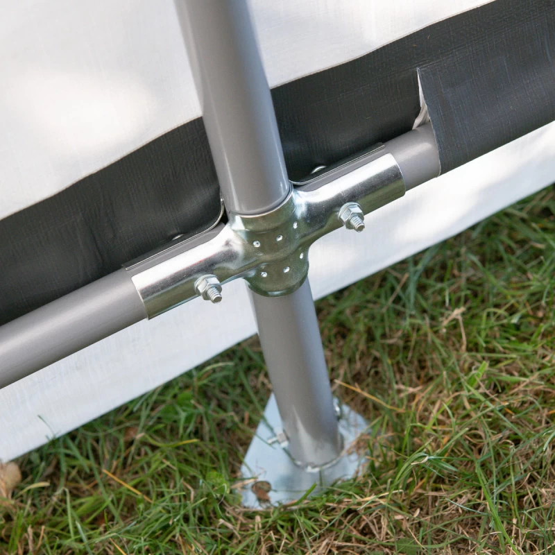 Garage Démontable 18,3m² En Acier Et Polyéthylène Gris – Shelter Logic 7 Garage Démontable 18,3m² En Acier Et Polyéthylène Gris – Shelter Logic – Image 5