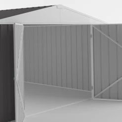 Garage En Acier Zincalume Colorbond Anthracite 18m² EASYSHED -Nesling Magasin garage en acier zincalume colorbond anthracite 18m easyshed 2
