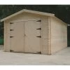 Garage En Bois Massif 18,19m² Madriers 28mm SOLID 1 Garage En Bois Massif 18,19m² Madriers 28mm SOLID -Nesling Magasin garage en bois massif 1819m madriers 28mm solid