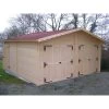 Garage Double En Bois Massif 42,16m² – Madriers 42mm – Habrita -Nesling Magasin garage en bois massif 4216m madriers 42mm habrita