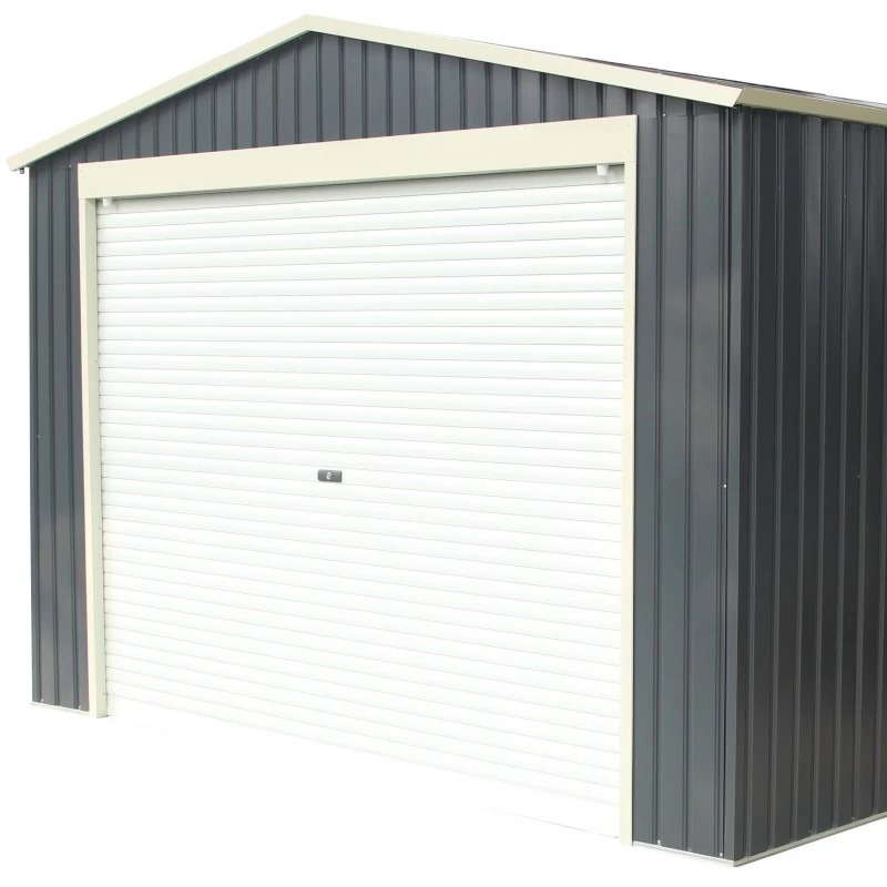 Garage Métal Anthracite 17,31m² Porte Enroulable + Kit D'ancrage X-METAL 8 Garage Métal Anthracite 17,31m² Porte Enroulable + Kit D'ancrage X-METAL – Image 6
