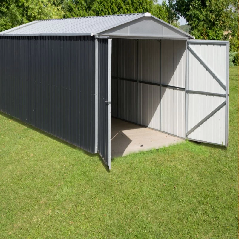 Garage Métal Anthracite 22,63m² + Kit D'ancrage Inclus - YARDMASTER 4 Garage Métal Anthracite 22,63m² + Kit D'ancrage Inclus - YARDMASTER – Image 2
