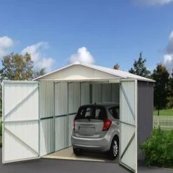 Garage Métal Anthracite 22,63m² + Kit D'ancrage Inclus - YARDMASTER 9 Garage Métal Anthracite 22,63m² + Kit D'ancrage Inclus - YARDMASTER -Nesling Magasin garage metal anthracite 2263m kit d ancrage inclus yardmaster 2
