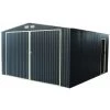 Garage Métal Anthracite Double Portes 19,61m² + Kit D'ancrage X-METAL -Nesling Magasin garage metal anthracite double portes 1961m kit d ancrage x metal