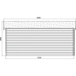 Garage Torino 20,91m² Avec Porte Sectionnelle Motorisée Madriers 28mm SOLID -Nesling Magasin garage torino 2091m avec porte sectionnelle motorisee madriers 28mm solid 5