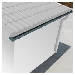 Kit Gouttières Anthracite - Pack Prêt à La Pose Pour Abri Woodlife Garden 14,44m²