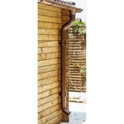 Kit Gouttières Marron - Pack Prêt à La Pose Pour Abri Gardy Shelter 9m² -Nesling Magasin kit gouttieres marron pack pret a la pose pour abri gardy shelter 9m 2