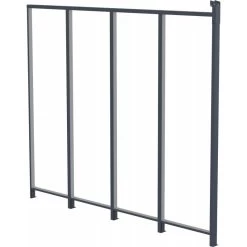 Panneau Latéral En Aluminium Et PC Transparent Pour Toit De Terrasse Anthracite 3m X-METAL