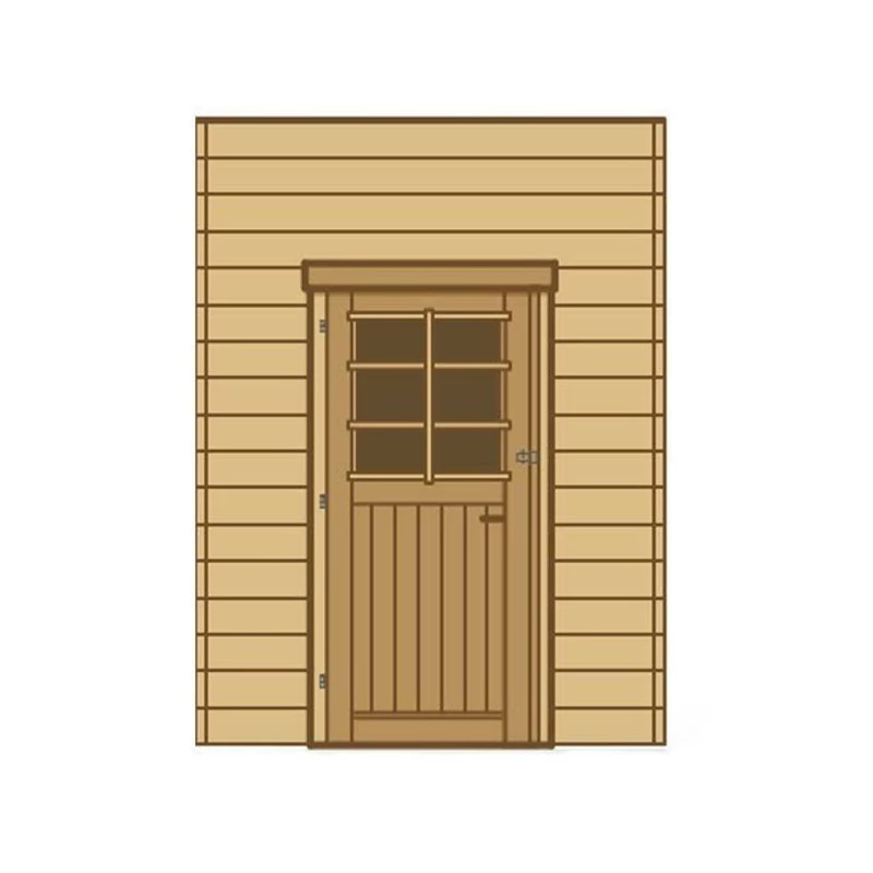 Paroi Latérale Avec Porte 180x230cm Pour Carport Modulable En Bois Traité Autoclave - SOLID 3 Paroi Latérale Avec Porte 180x230cm Pour Carport Modulable En Bois Traité Autoclave - SOLID