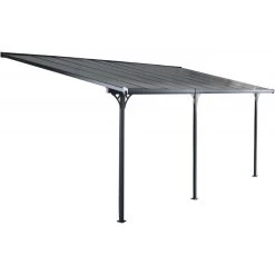 Pergola Adossée Ajustable - Toit De Terrasse En Alu 3,05x6,18m X-METAL