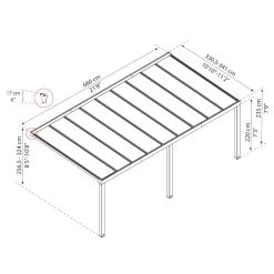 Pergola Adossée Stockholm 350x660cm Aluminium Gris Et Polycarbonate Avec Stores De Toit Rétractables – Palram - Canopia 11 Pergola Adossée Stockholm 350x660cm Aluminium Gris Et Polycarbonate Avec Stores De Toit Rétractables – Palram - Canopia -Nesling Magasin pergola adossee stockholm 350x660cm aluminium gris et polycarbonate avec stores de toit retractables palram 3