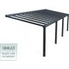 Pergola Adossée Stockholm 350x950cm Aluminium Gris Et Polycarbonate Avec Stores De Toit Rétractables – Palram - Canopia -Nesling Magasin pergola adossee stockholm 350x950cm aluminium gris et polycarbonate avec stores de toit retractables palram