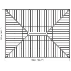 Pergola Alu Anthracite Et Acier Galvanisé Messina 3,63x4,83m - SOJAG -Nesling Magasin pergola alu anthracite et acier galvanise messina 363x483m sojag 1 4