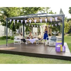 Pergola Aluminium Et Polycarbonate 430x295,5cm Martinique 4300 Palram - Canopia -Nesling Magasin pergola aluminium et polycarbonate 430x2955cm martinique 4300 palram 4