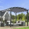 Pergola Arche Aluminium/acier Gris Anthracite 11,22m² Avec Toit En Toile Polyester 280gr/m² Gris HABRITA 1 Pergola Arche Aluminium/acier Gris Anthracite 11,22m² Avec Toit En Toile Polyester 280gr/m² Gris HABRITA -Nesling Magasin pergola arche aluminiumacier gris anthracite 1122m avec toit en toile polyester 280grm gris habrita