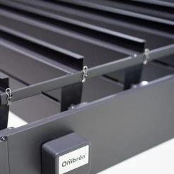Pergola Bioclimatique Adossée En Alu Anthracite 3,6x6m Ombrea -Nesling Magasin pergola bioclimatique adossee en alu anthracite 36x6m ombrea 4