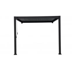 Pergola Bioclimatique Adossée En Alu Anthracite 3x3m Ombrea -Nesling Magasin pergola bioclimatique adossee en alu anthracite 3x3m ombrea 4