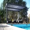 Pergola Bioclimatique Aluminium Anthracite 10,80m² + Toit Avec Lames Ovales Aluminium HABRITA -Nesling Magasin pergola bioclimatique aluminium antracite 1080m toit avec lames ovales aluminium habrita