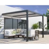 Pergola Adossée Bioclimatique 300x300cm Lames 13cm - Gris - MIAMI - Couleurs Du Monde 1 Pergola Adossée Bioclimatique 300x300cm Lames 13cm - Gris - MIAMI - Couleurs Du Monde -Nesling Magasin pergola bioclimatique autoportante 300x300cm lames 13cm gris denver couleurs du monde