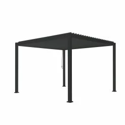 Pergola Bioclimatique Autoportante En Alu Anthracite 3.6x3.6m Ombrea -Nesling Magasin pergola bioclimatique autoportante en alu anthracite 36x36m ombrea 4