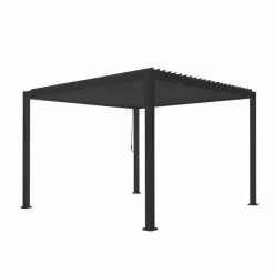 Nouvelles Arrivées -Nesling Magasin pergola bioclimatique autoportante en alu anthracite 3x3m ombrea 1