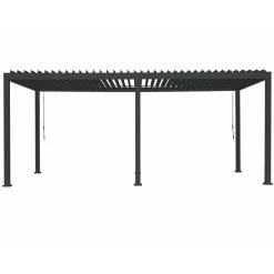 Pergola Bioclimatique Autoportante En Alu Anthracite 3x6m Ombrea -Nesling Magasin pergola bioclimatique autoportante en alu anthracite 3x6m ombrea 3