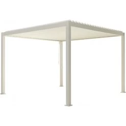Nouvelles Arrivées -Nesling Magasin pergola bioclimatique autoportante en alu blanc 3x3m ombrea 1