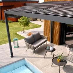 Pergola Bioclimatique En Aluminium Avec Lames Orientables Grises Anthracite TRAMONTO - DCB Garden 13 Pergola Bioclimatique En Aluminium Avec Lames Orientables Grises Anthracite TRAMONTO - DCB Garden -Nesling Magasin pergola bioclimatique en aluminium avec lames orientables grises anthracite tramonto dcb garden 5