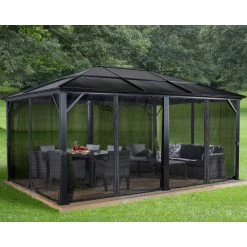 Pergola De Jardin Meridien 365x485cm En Aluminium Anthracite Et Polycarbonate 8mm – SOJAG 11 Pergola De Jardin Meridien 365x485cm En Aluminium Anthracite Et Polycarbonate 8mm – SOJAG -Nesling Magasin pergola de jardin meridien en aluminium anthracite et polycarbonate 8mm sojag 3