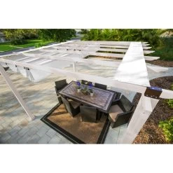Pergola En Aluminium Blanc 350x350cm Florida – PARAGON OUTDOOR -Nesling Magasin pergola en aluminium blanc 350x350cm florida paragon outdoor 3