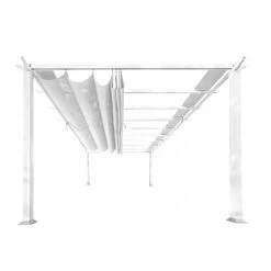 Nouvelles Arrivées -Nesling Magasin pergola en aluminium blanc 350x505cm florence paragon outdoor 1