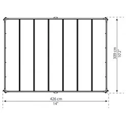 Pergola En Aluminium Et Polycarbonate 316x436cm Milano™ 4300 - Palram - Canopia 11 Pergola En Aluminium Et Polycarbonate 316x436cm Milano™ 4300 - Palram - Canopia -Nesling Magasin pergola en aluminium et polycarbonate milano 4300 palram 3
