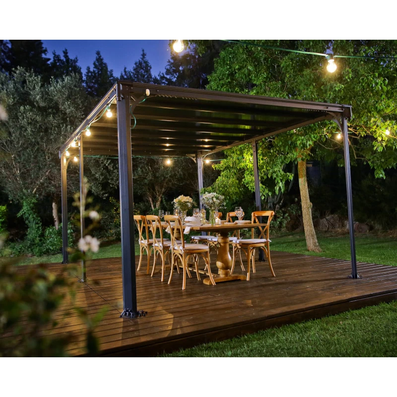 Pergola En Aluminium Et Polycarbonate 316x436cm Milano™ 4300 - Palram - Canopia 8 Pergola En Aluminium Et Polycarbonate 316x436cm Milano™ 4300 - Palram - Canopia – Image 6