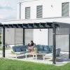 Pergola Yamba 14,6m² En Aluminium Anthracite Avec Store Rétractable - SOJAG -Nesling Magasin pergola yamba 146m en aluminium anthracite et store retractable sojag