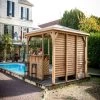 Pool House Blueterm 12,32m² Bois Thermo Chauffé + Comptoirs HABRITA -Nesling Magasin pool house blueterm 1232m bois thermo chauffe comptoirs habrita