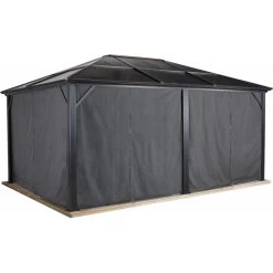 Rideaux Occultants En Polyester Gris Pour Pergola Meridien 12x16 - SOJAG 5 Rideaux Occultants En Polyester Gris Pour Pergola Meridien 12x16 - SOJAG -Nesling Magasin rideaux occultants en polyester gris pour pergola meridien 12x16 sojag 1 1