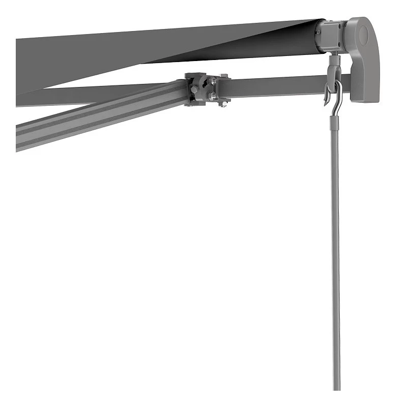 Store Banne Manuel 295x200cm EASY Toile Polyester Grise - X-METAL 7 Store Banne Manuel 295x200cm EASY Toile Polyester Grise - X-METAL – Image 5