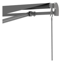 Store Banne Manuel 350x250cm EASY Toile Polyester Grise - X-METAL -Nesling Magasin store banne manuel 350x250cm easy toile polyester grise x metal 4