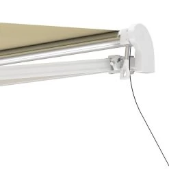 Store Banne Motorisé 395x300cm EASY Toile Polyester Beige - X-METAL -Nesling Magasin store banne motorise 395x300cm easy toile polyester beige x metal 3