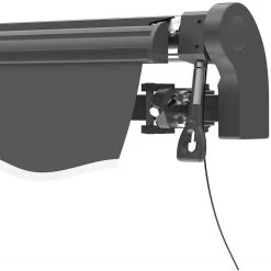 Store Banne Motorisé 395x300cm EASY Toile Polyester Grise - X-METAL -Nesling Magasin store banne motorise 395x300cm easy toile polyester grise x metal 4