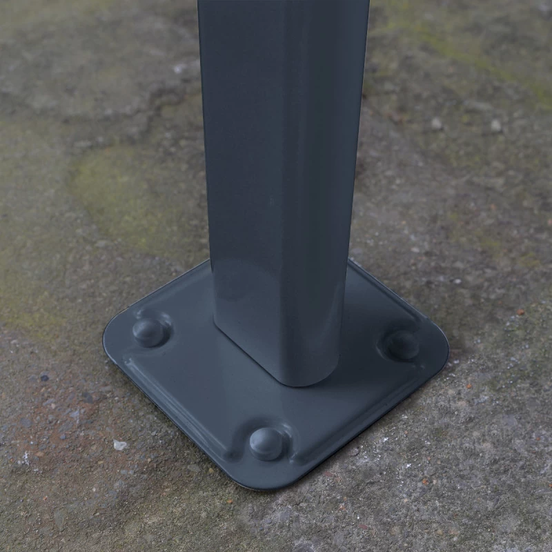 Toit De Terrasse 224x224cm En Aluminium Gris Et Polycarbonate 6mm SIERRA - Canopia By Palram 8 Toit De Terrasse 224x224cm En Aluminium Gris Et Polycarbonate 6mm SIERRA - Canopia By Palram – Image 6