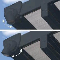 Toit De Terrasse 300x1035cm En Aluminium Gris Et Polycarbonate 8mm FERIA - Canopia By Palram -Nesling Magasin toit de terrasse 3x1035m en aluminium gris et polycarbonate 8mm feria palram 5